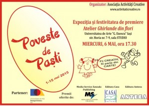 Afis expozitie poveste de Paste